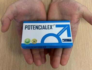 Фото упаковки Potencialex, опыт применения капсул
